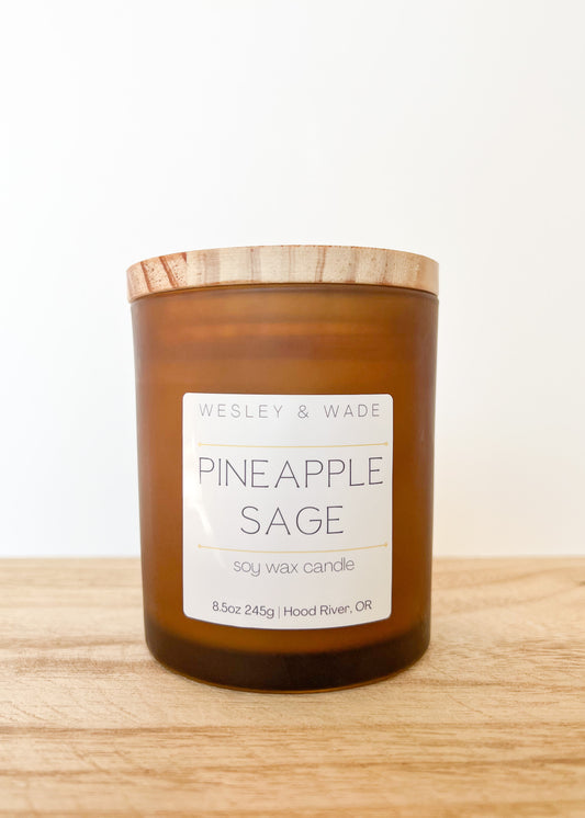 Pineapple Sage Frosted Jar Candle