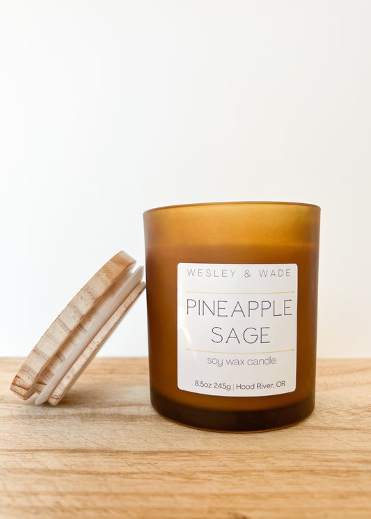 Pineapple Sage Frosted Jar Candle