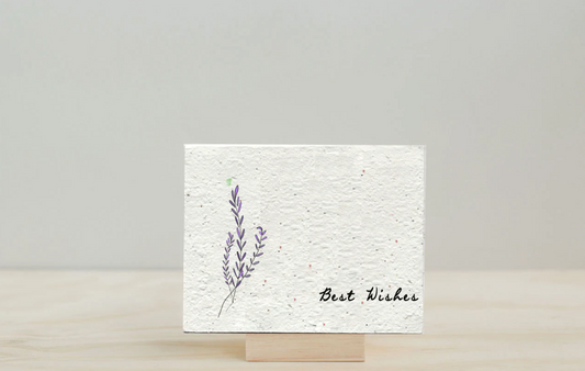 "Best Wishes" Wildflower Seed Paper Card
